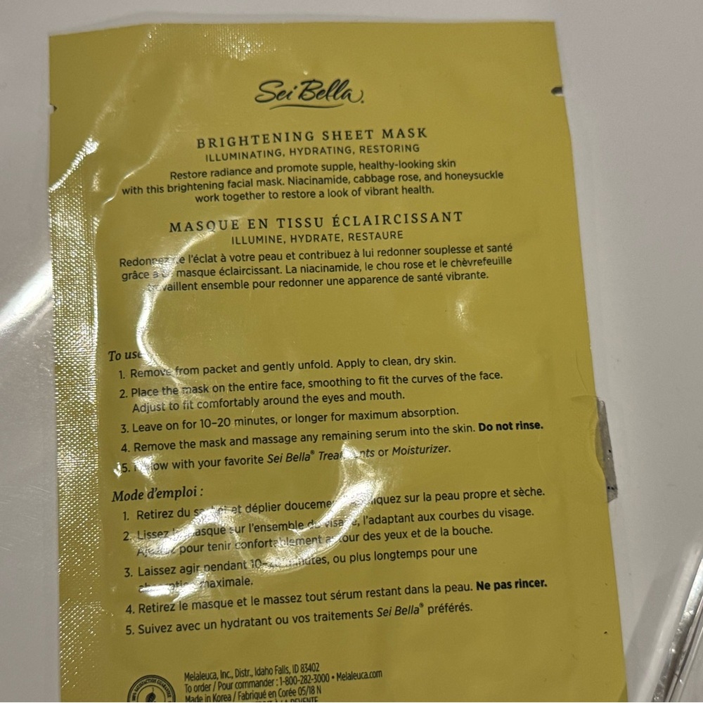 NEW Rare Melaleuca Sei Bella Sheet Masks and Eyeshadow Lot - Picture 8 of 9